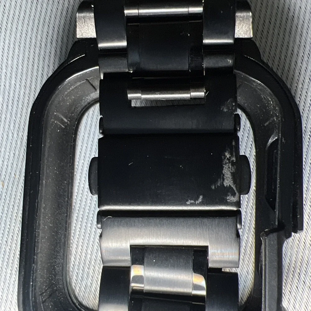 Stainless Steel Black Strap Cover Case For‎ Apple Watch 42/44 MM